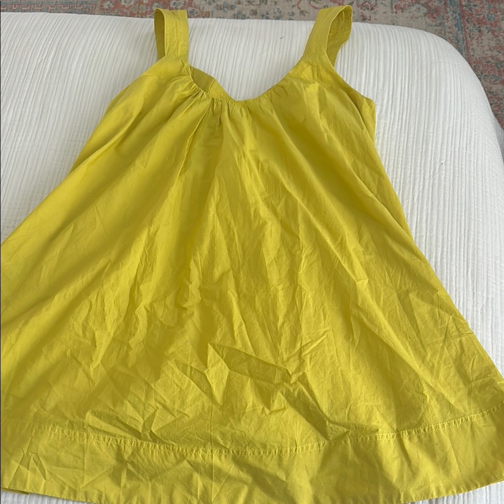 Chartreuse Maeve by Anthropologie baby doll dress